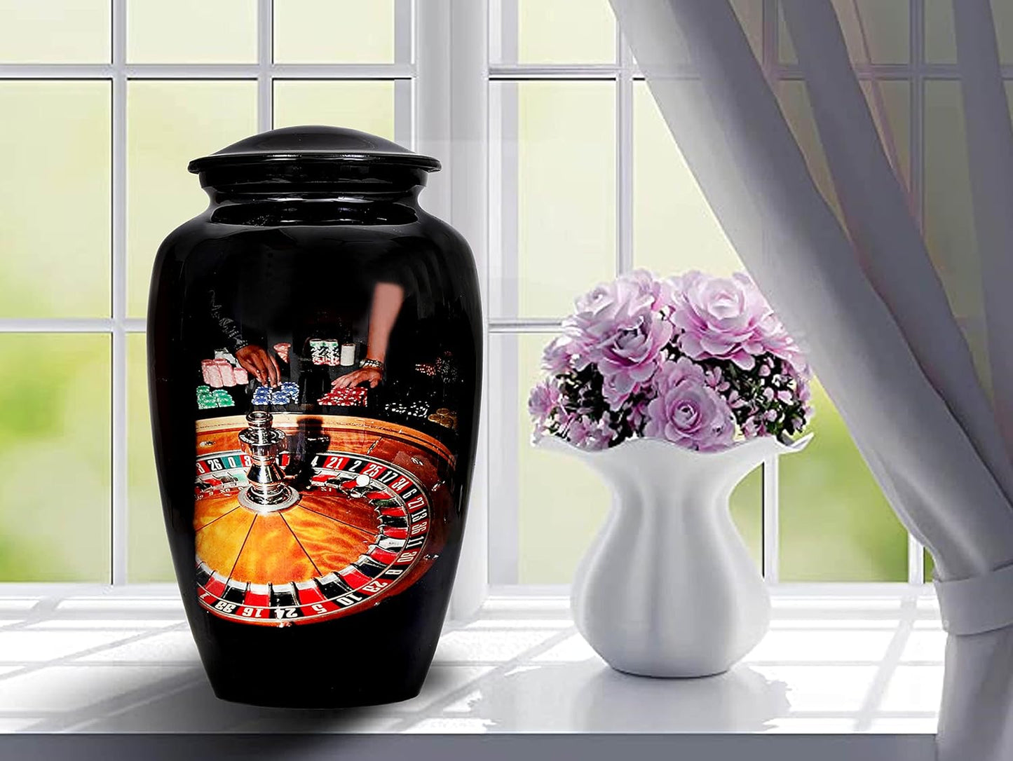 Roulette Wheel Funeral Urn —For Casino Lovers & Gamblers