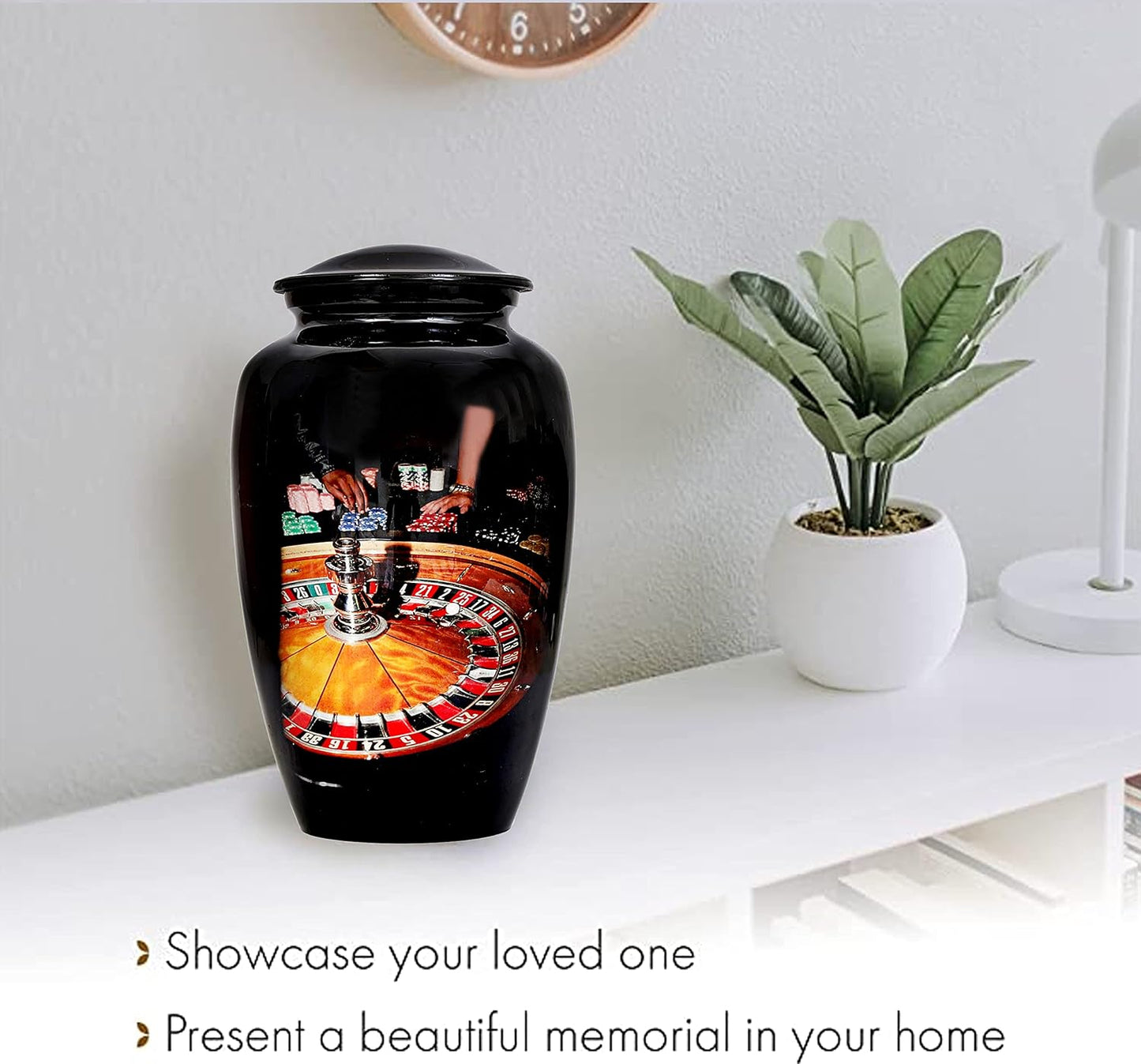 Roulette Wheel Funeral Urn —For Casino Lovers & Gamblers