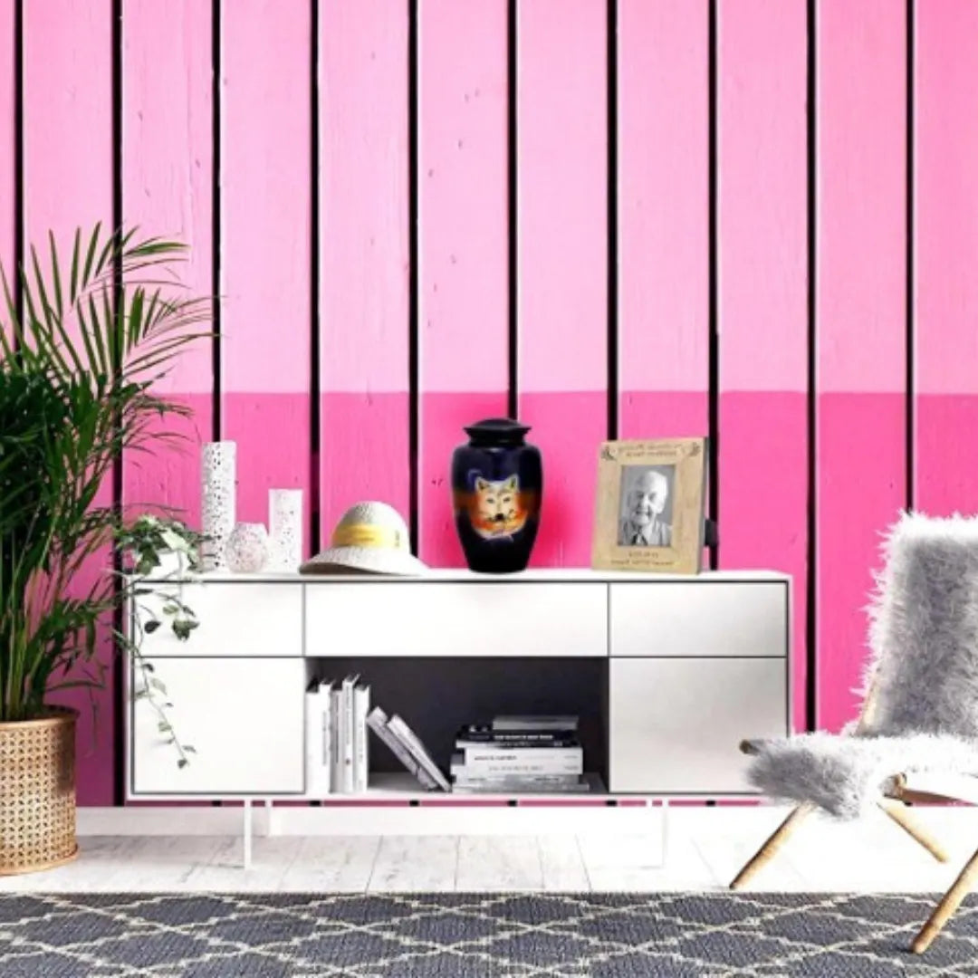 Blue Wolf Design Adult Cremation Urn