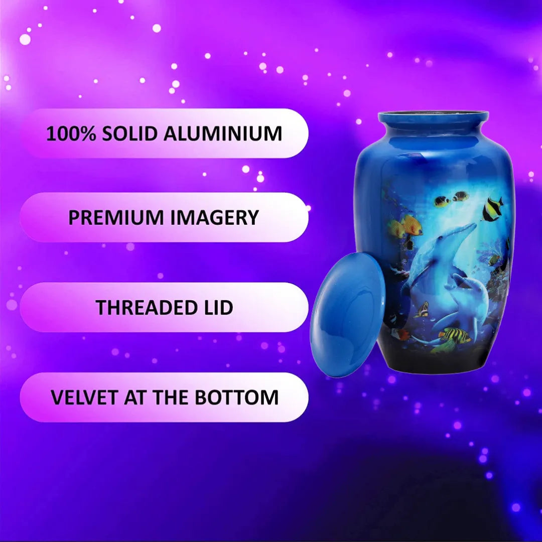 Ocean Embrace Dolphin Cremation Urn