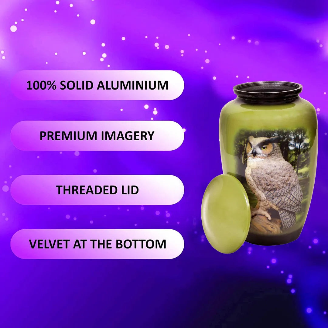 Owl Design Adult Cremation Urn