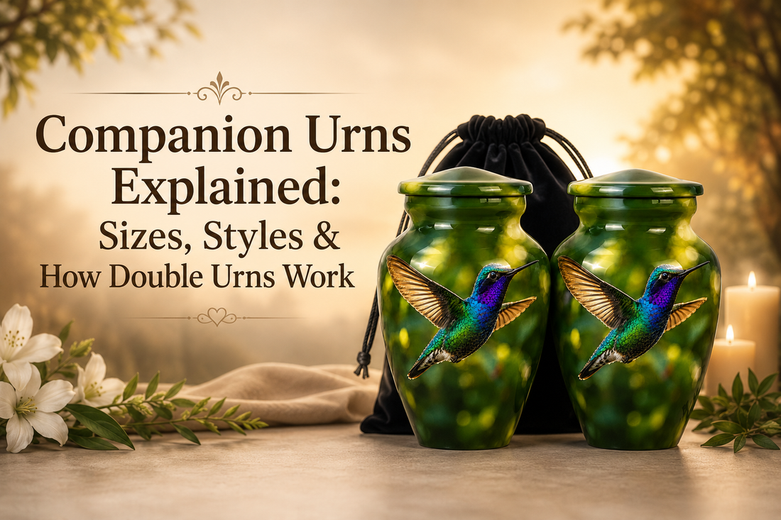 Companion Urns Explained: Sizes, Styles & How Double Urns Work