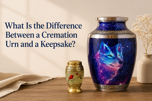 What Is the Difference Between a Cremation Urn and a Keepsake Urn?