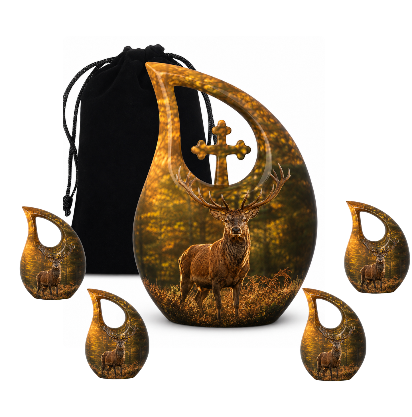 Swamp Deer Cremation Urn