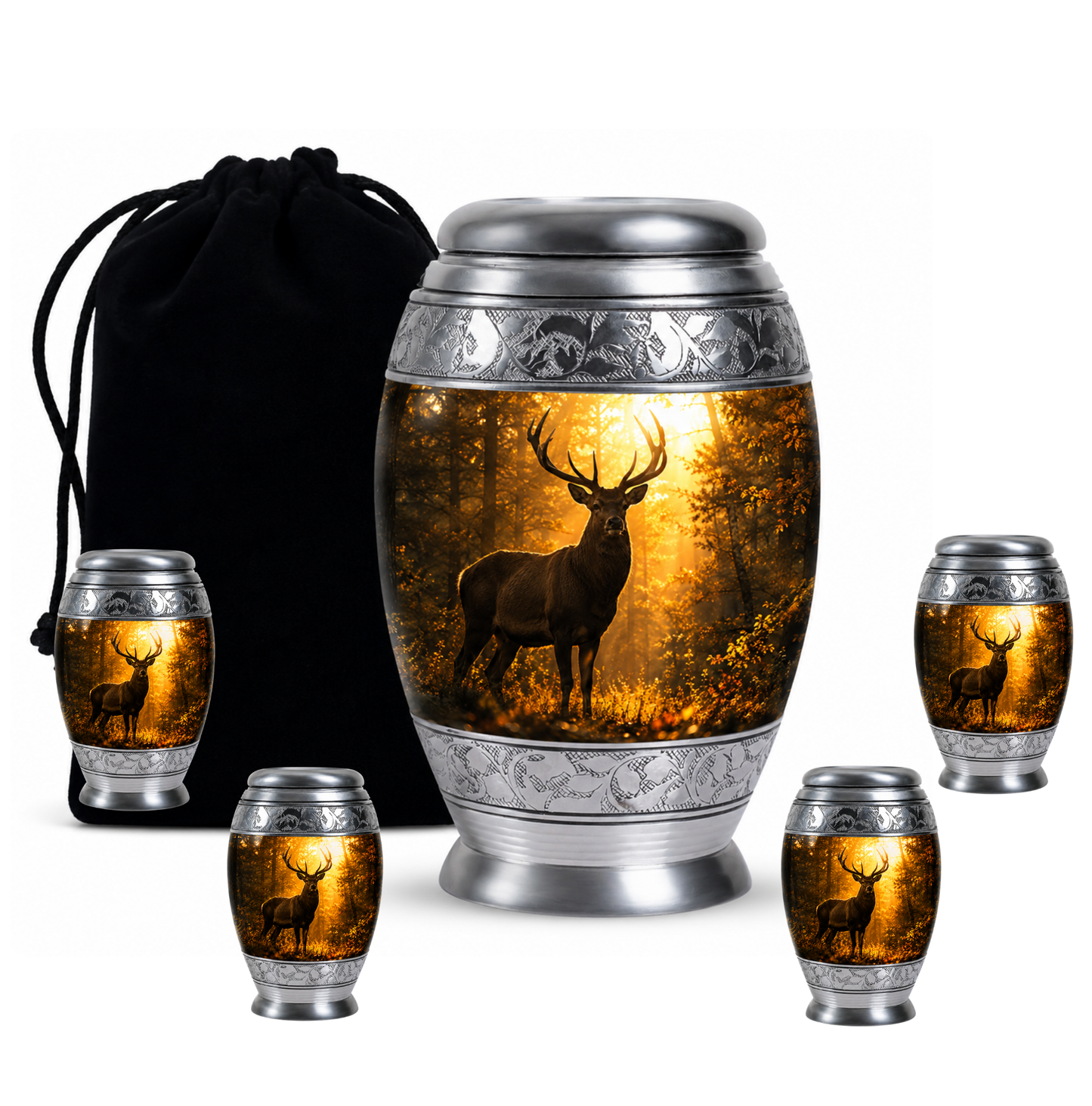 Majestic Deer Cremation Urn