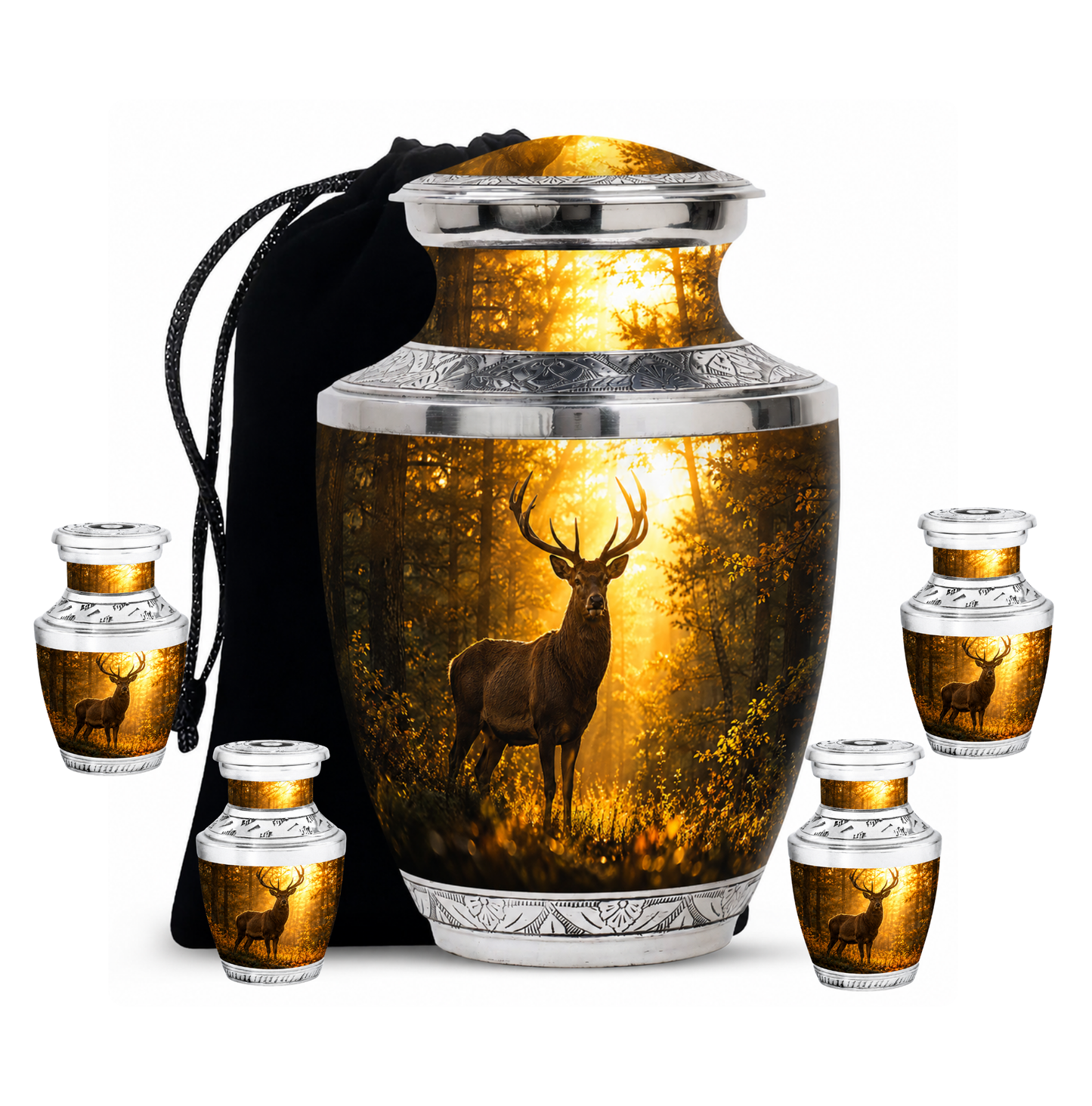 Majestic Deer Cremation Urn