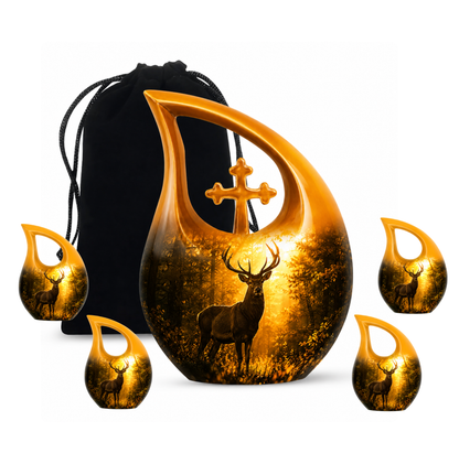 Majestic Deer Cremation Urn