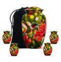 10 inch large Urn with 4 Keepsake 3 Inch Urn