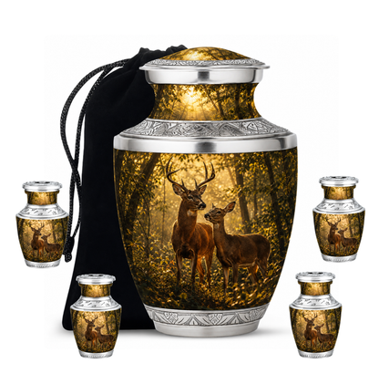 Whitetail Deer Cremation Urn
