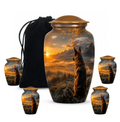 10 inch large Urn with 4 Keepsake 3 Inch Urn