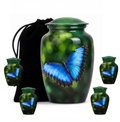 10 inch large Urn with 4 Keepsake 3 Inch Urn