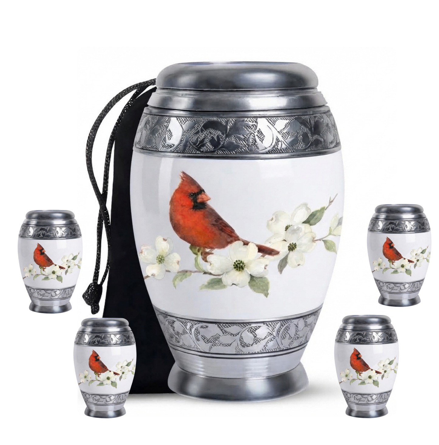 Red Cardinal Cremation Urn for Ashes
