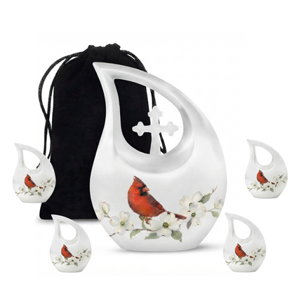 Red Cardinal Cremation Urn for Ashes