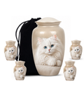 10 inch large Urn with 4 Keepsake 3 Inch Urn