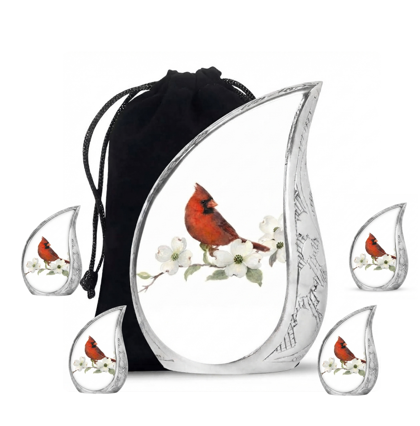 Red Cardinal Cremation Urn for Ashes