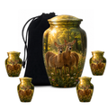 10 inch large Urn with 4 Keepsake 3 Inch Urn