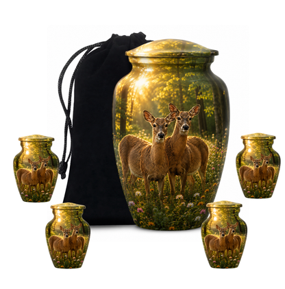 Roe Deer Cremation Urn for Human Ashes