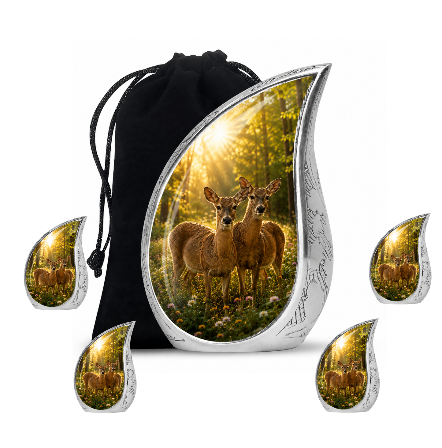 Roe Deer Cremation Urn for Human Ashes