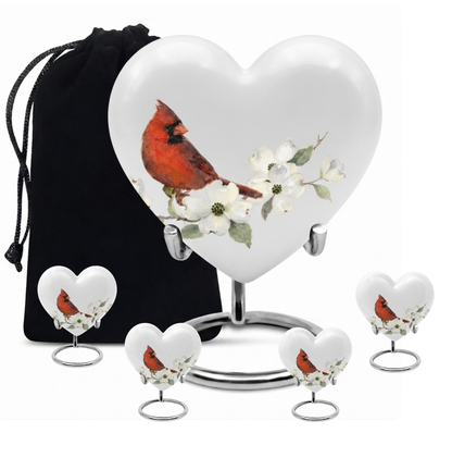 Red Cardinal Cremation Urn for Ashes