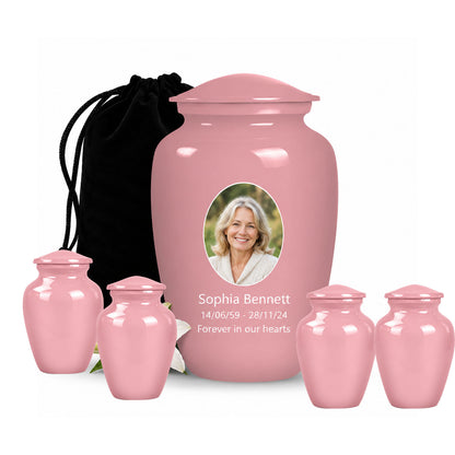 Custom Cremation Urn – Classic Pink Urn for Ashes