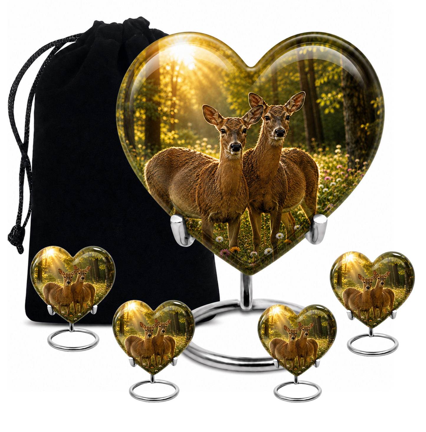 Roe Deer Cremation Urn for Human Ashes
