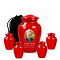 10 inch large Urn with 4 Keepsake 3 Inch Urn