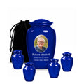 10 inch large Urn with 4 Keepsake 3 Inch Urn