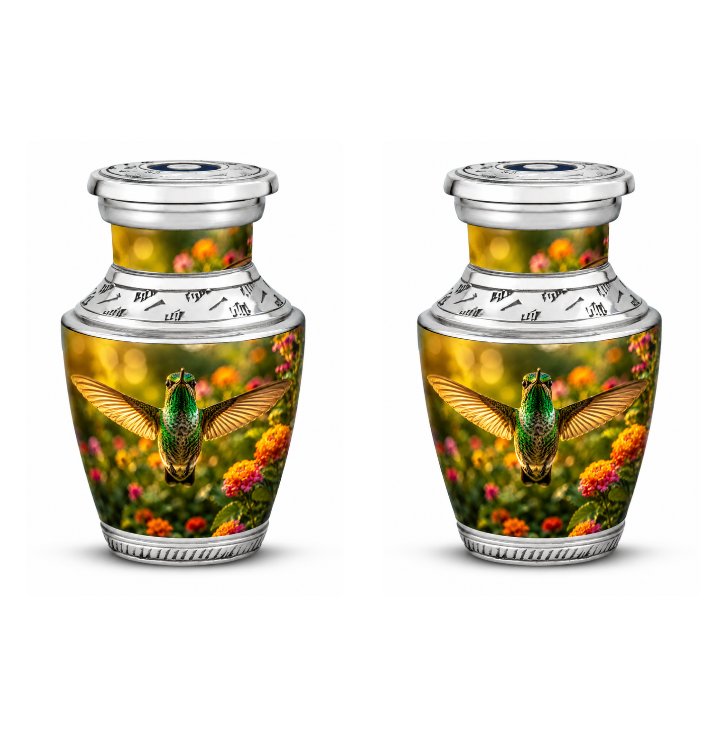 Flying Hummingbird Cremation Urn For Ashes