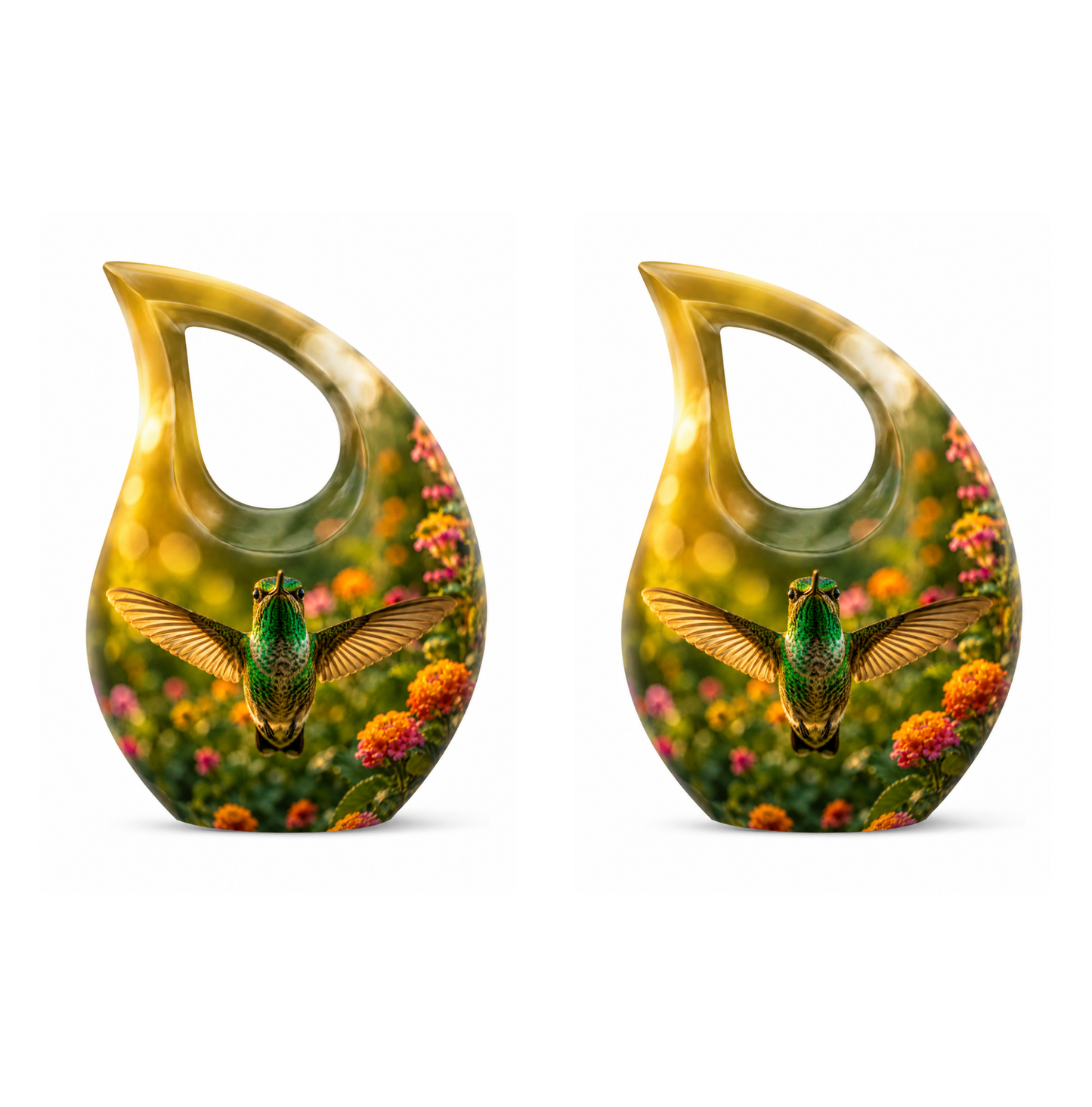 Flying Hummingbird Cremation Urn For Ashes