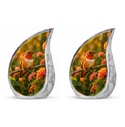 Rufous Hummingbird Cremation Urn For Ashes