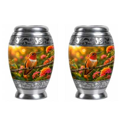 Rufous Hummingbird Cremation Urn For Ashes