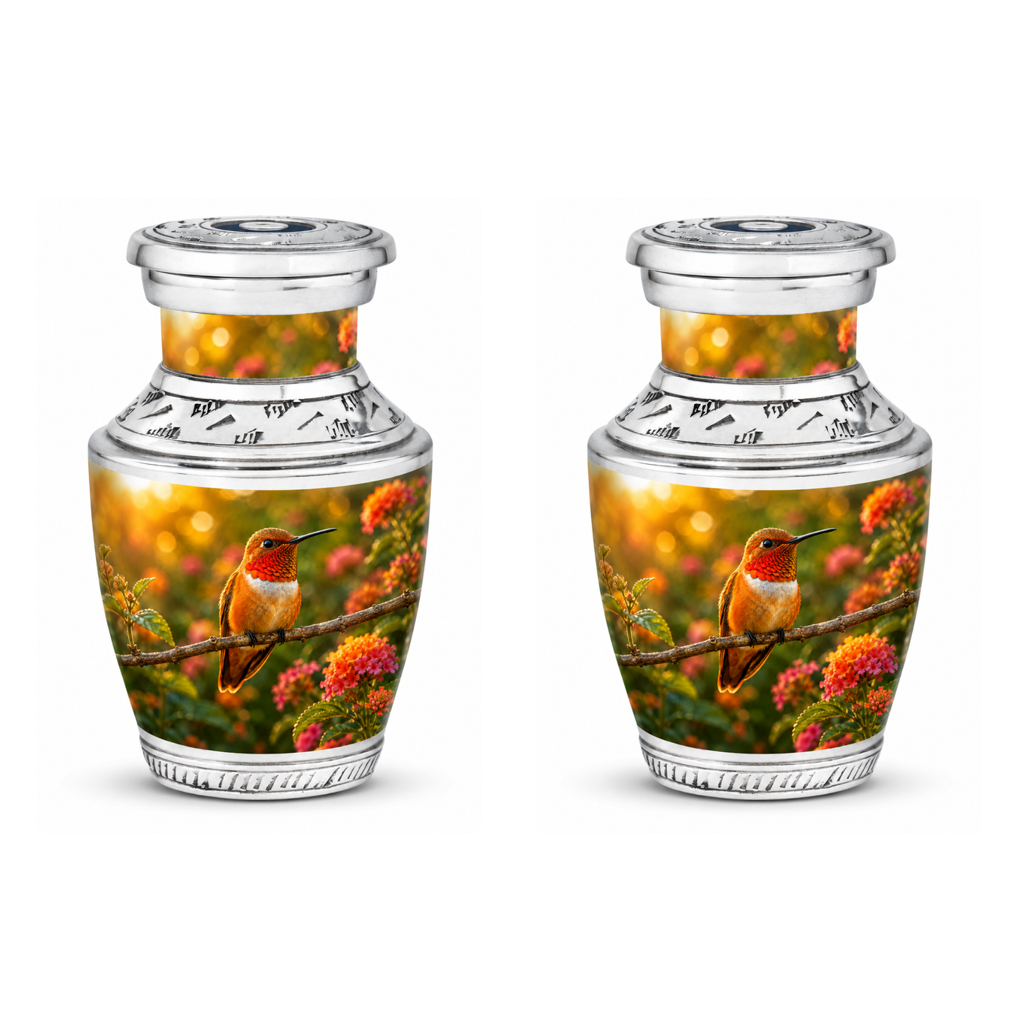 Rufous Hummingbird Cremation Urn For Ashes