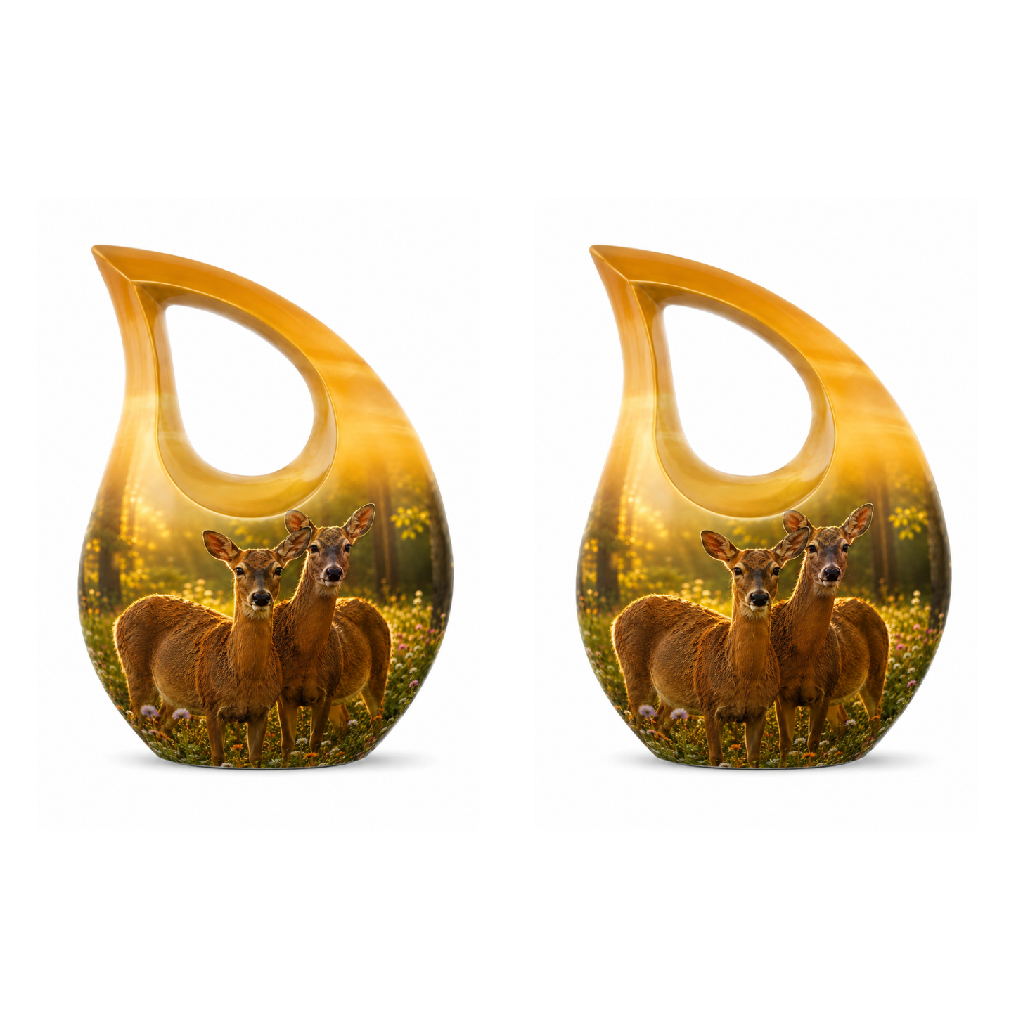 Roe Deer Cremation Urn for Human Ashes
