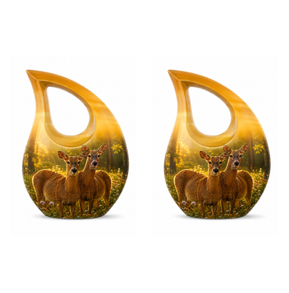 Roe Deer Cremation Urn for Human Ashes