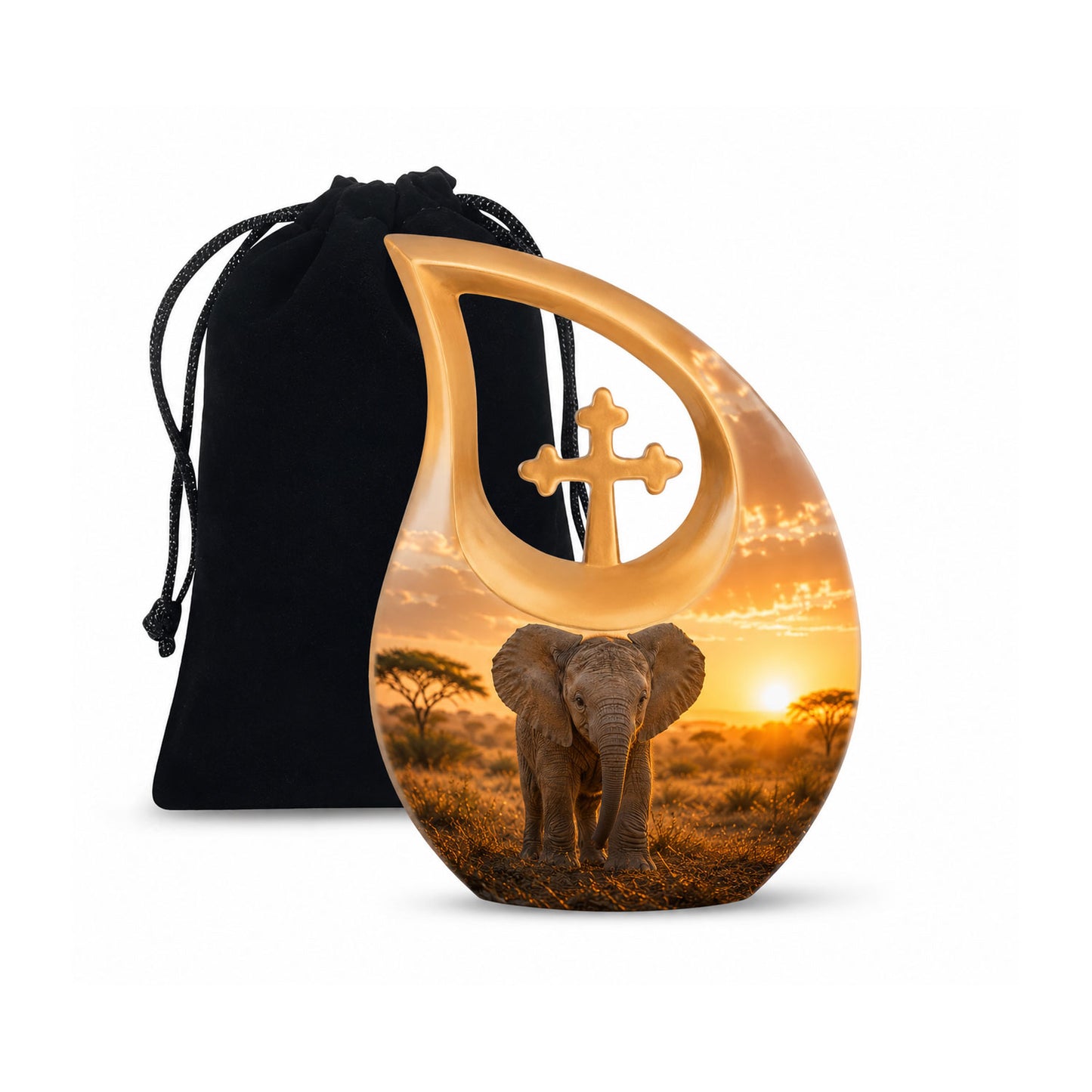 Baby Elephant Cremation Urn For Ashes