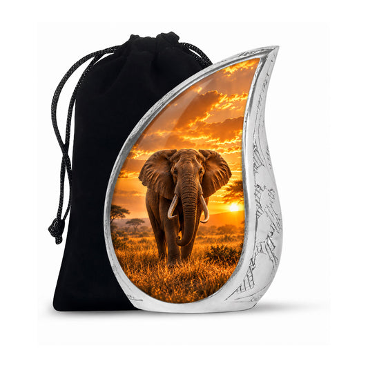 Gaint Elephant Teardrop Cremation Urn for Ashes
