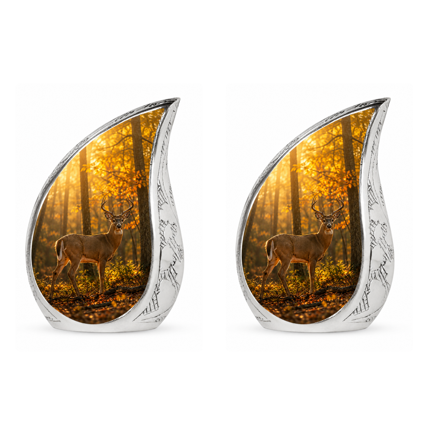 Autumn Forest Deer Cremation Urn