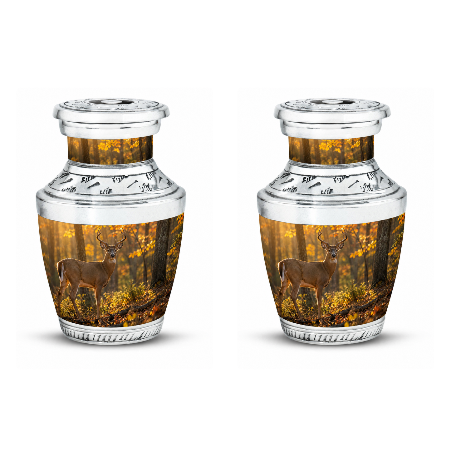 Autumn Forest Deer Cremation Urn