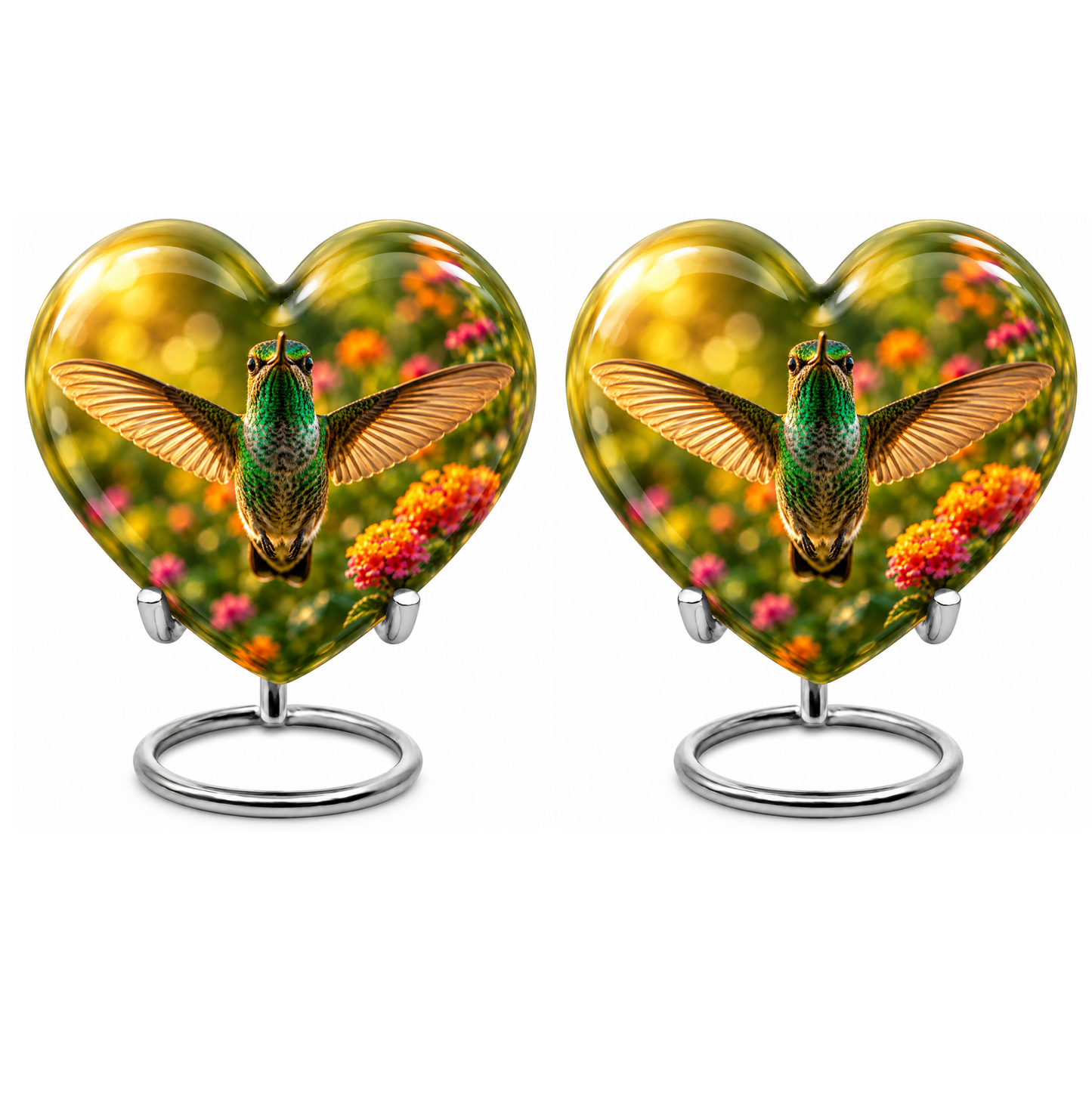 Flying Hummingbird Cremation Urn For Ashes