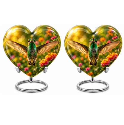 Flying Hummingbird Cremation Urn For Ashes