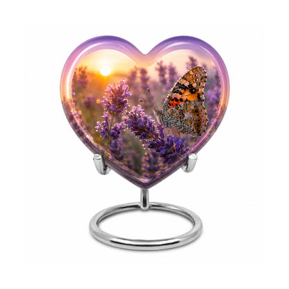 Lavender Fields Butterfly Cremation Urn