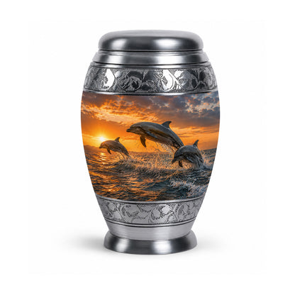 Oceanic Dolphin Family Cremation Urn
