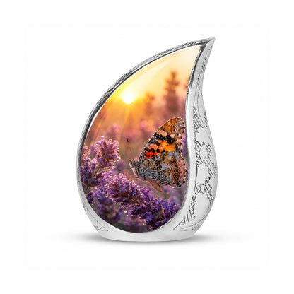 Lavender Fields Butterfly Cremation Urn