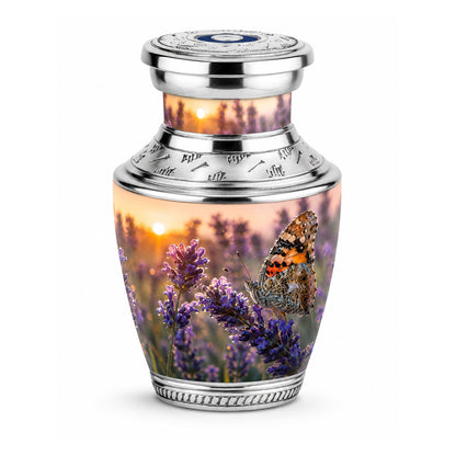 Lavender Fields Butterfly Cremation Urn