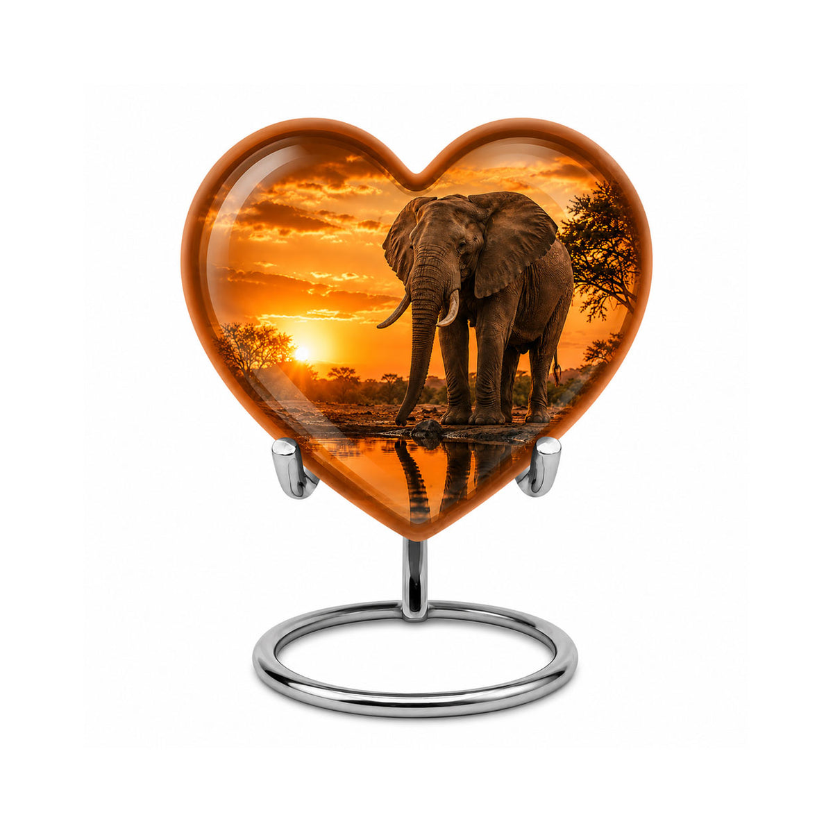 African Elephant Cremation Urn For Ashes