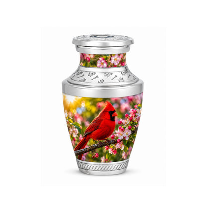 Cardinal Bird Cremation Urn for Ashes