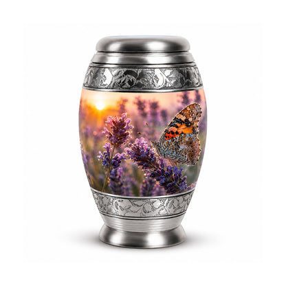 Lavender Fields Butterfly Cremation Urn