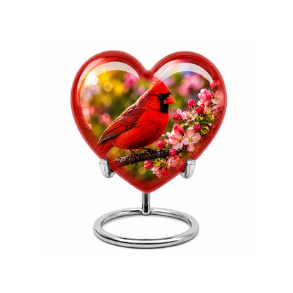 Cardinal Bird Cremation Urn for Ashes