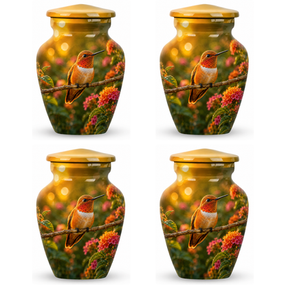 Rufous Hummingbird Cremation Urn For Ashes