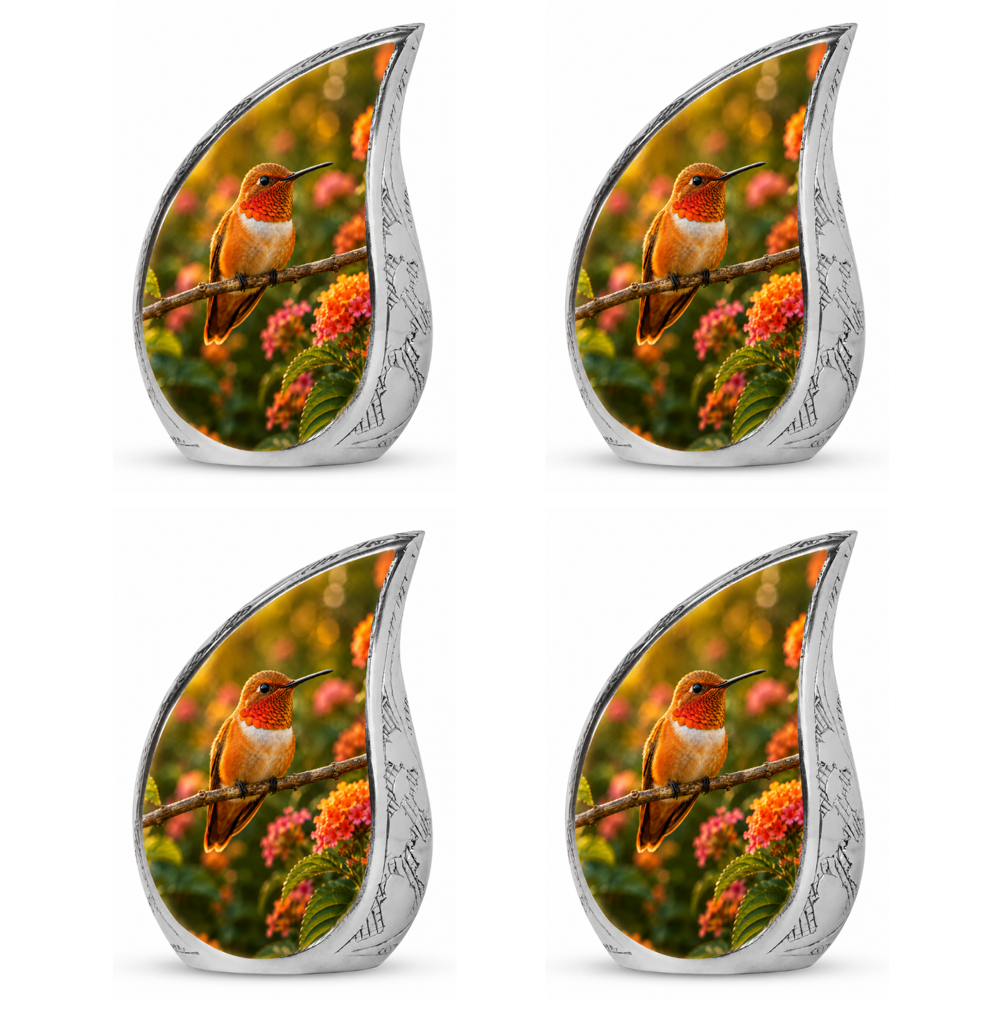 Rufous Hummingbird Cremation Urn For Ashes